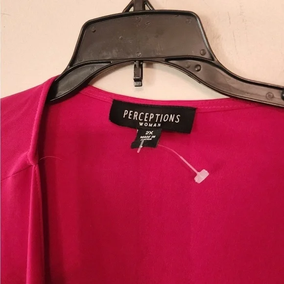 Perceptions new york Cardigan red size womens 2x - Picture 2 of 5